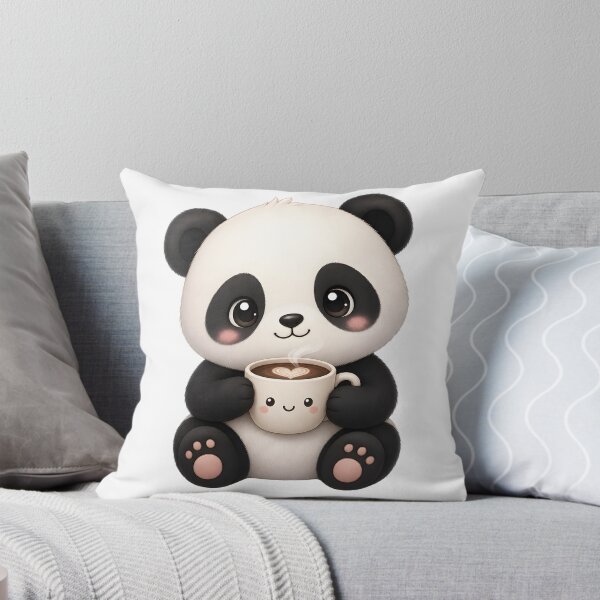 Aperçu de l'œuvre Panda Coffee – un design mignon créée et vendue par Halbeskilo.
