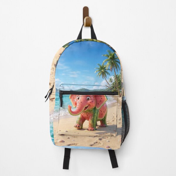 Item preview, Cute Watermelon Elephant on Beach designed and sold by AnnArtshock.