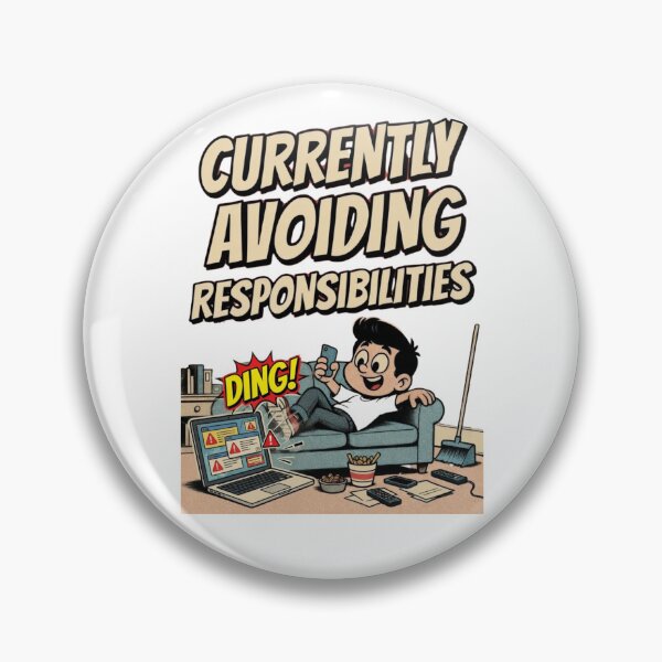 Item preview, Currently Avoiding Responsibilities Comic Design designed and sold by Nano-Threads.