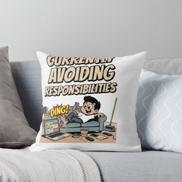 Item preview, Currently Avoiding Responsibilities Comic Design designed and sold by Nano-Threads.