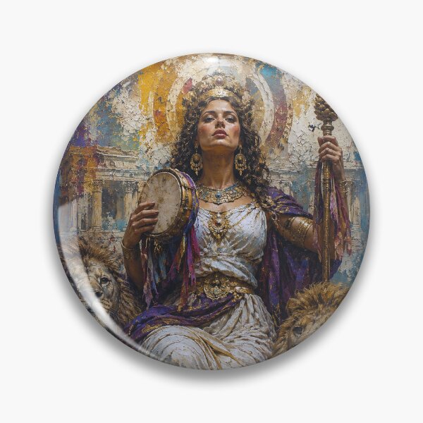 Item preview, Cybele Phrygia mother goddess painting designed and sold by GalleryKauffeld.