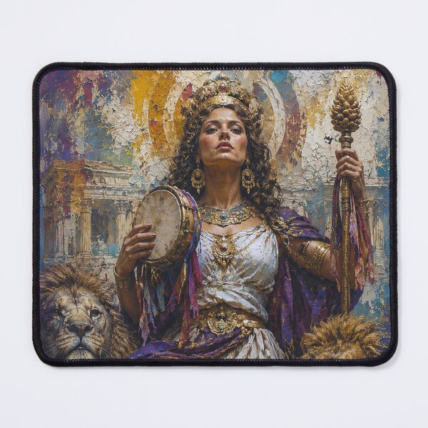 Item preview, Cybele Phrygia mother goddess painting designed and sold by GalleryKauffeld.