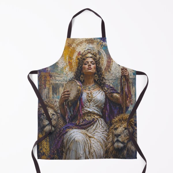Item preview, Cybele Phrygia mother goddess painting designed and sold by GalleryKauffeld.
