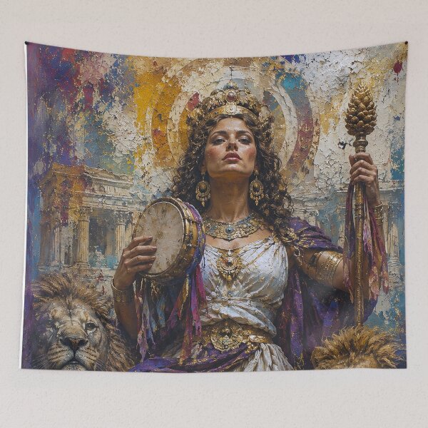 Item preview, Cybele Phrygia mother goddess painting designed and sold by GalleryKauffeld.
