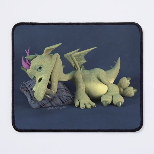 Item preview, Little Dragon lying down Light Green designed and sold by Roberta Angiolani.