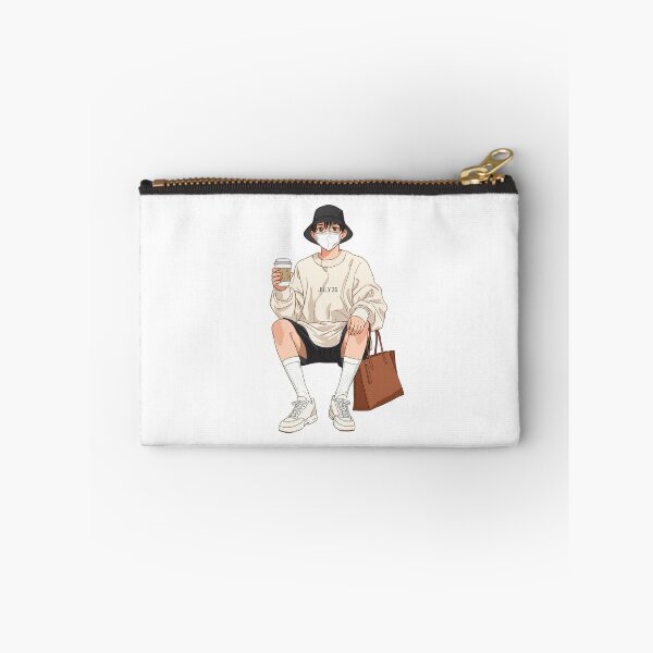 Item preview, ArtMinimalistAnimeStreetwearBoywithCoffee designed and sold by Artrendzs.