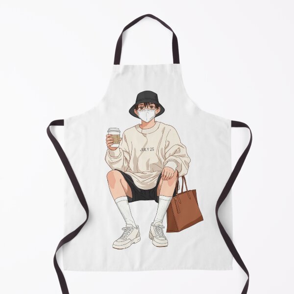Item preview, ArtMinimalistAnimeStreetwearBoywithCoffee designed and sold by Artrendzs.