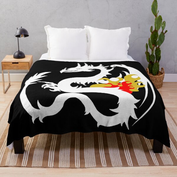 Item preview, Asia dragon silhouette, flame pattern designed and sold by Kirei-Lily.