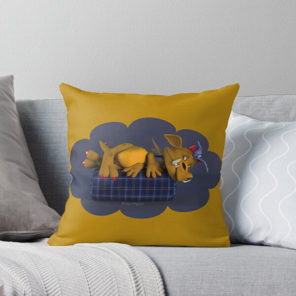 Item preview, Little Dragon lying down Mustard designed and sold by Roberta Angiolani.