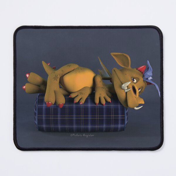 Item preview, Little Dragon lying down Mustard designed and sold by Roberta Angiolani.