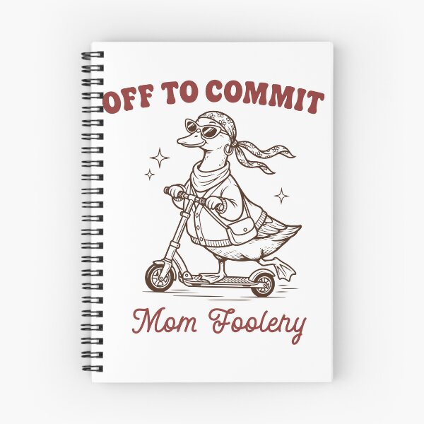 Item preview, Mama Goose Shirt Funny Goose Scooter First Mother's Day Gift Pregnancy Announcement Off To Commit Mom Foolery  designed and sold by LessIsLoud.
