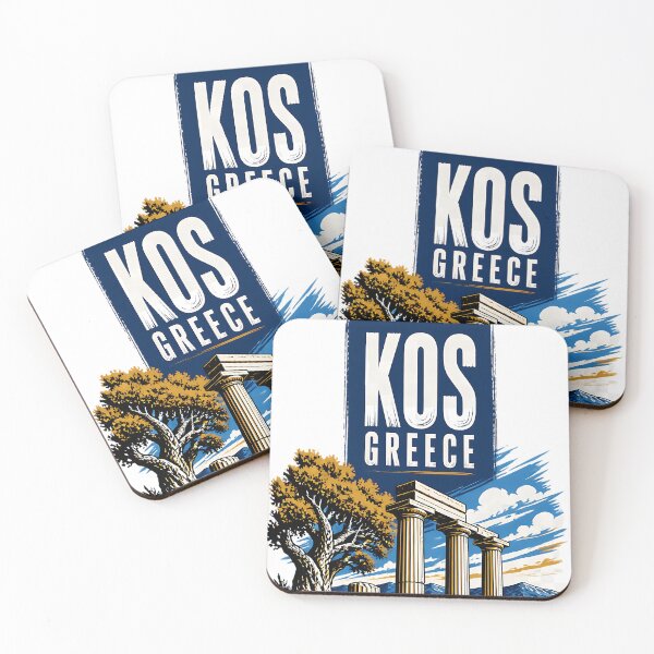 Item preview, Kos Greece Vintage Travel Poster designed and sold by TravelersGems.