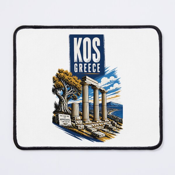 Item preview, Kos Greece Vintage Travel Poster designed and sold by TravelersGems.