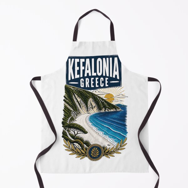Item preview, Kefalonia Greece Vintage Travel Poster designed and sold by TravelersGems.