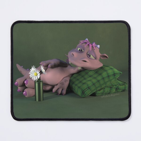 Item preview, Little Dragon lying down Pink designed and sold by Roberta Angiolani.