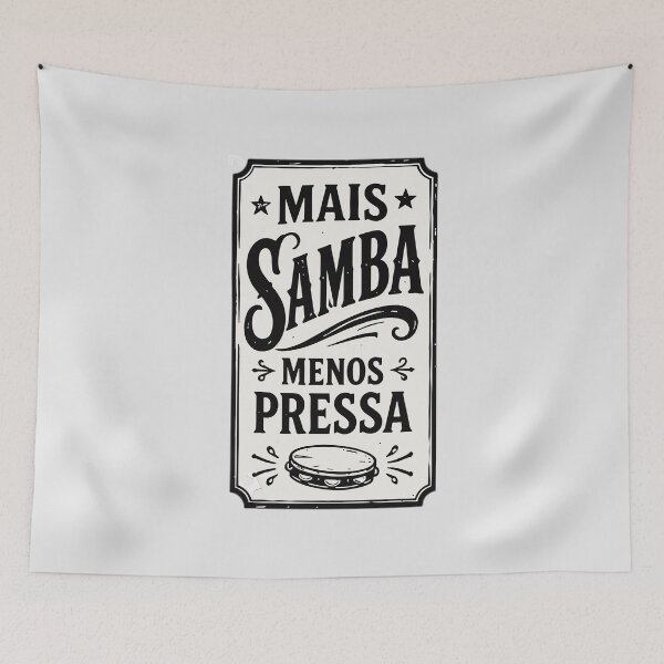 Item preview, Mais Samba, Menos Pressa Vintage Brazilian designed and sold by just-quotes.