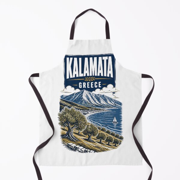 Item preview, Kalamata Greece Vintage Travel Poster designed and sold by TravelersGems.