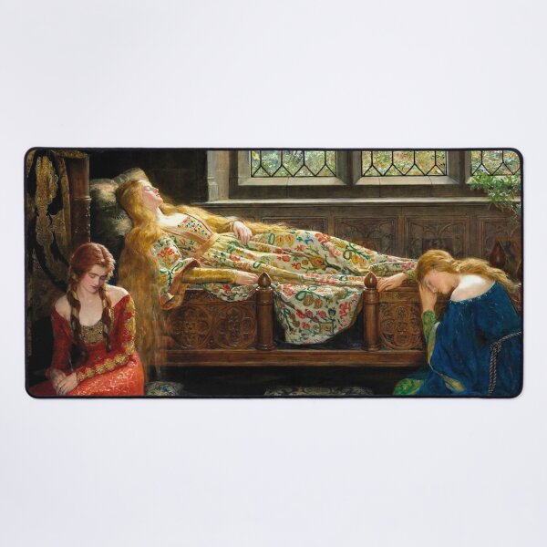 Item preview, Sleeping Beauty Vintage Fairy Tale Art Print for Fantasy Lovers designed and sold by RickE.