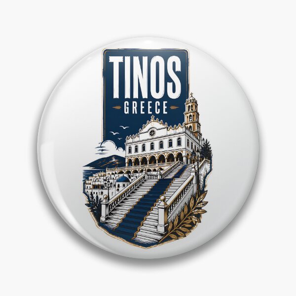 Item preview, Tinos Greece Vintage Travel Poster designed and sold by TravelersGems.