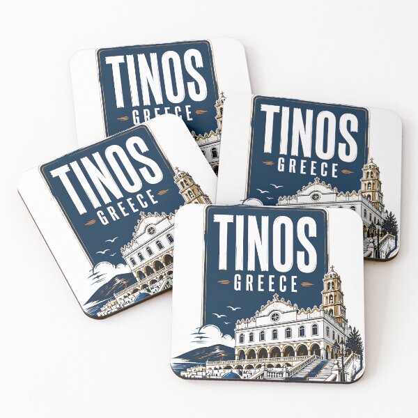 Item preview, Tinos Greece Vintage Travel Poster designed and sold by TravelersGems.