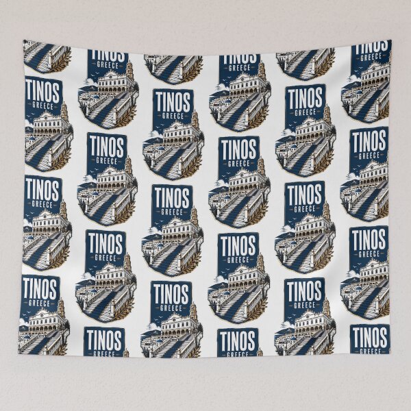 Item preview, Tinos Greece Vintage Travel Poster designed and sold by TravelersGems.