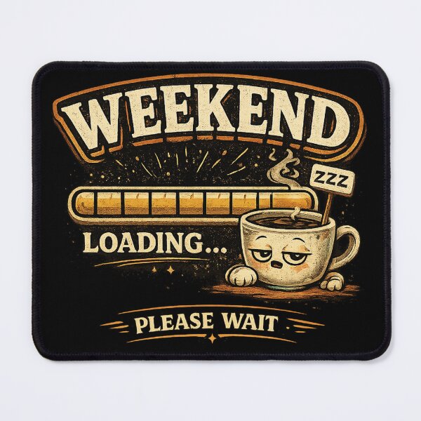 Item preview, Weekend Loading Funny Coffee Design designed and sold by Mohamedeinoo.
