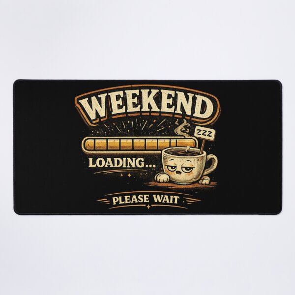 Item preview, Weekend Loading Funny Coffee Design designed and sold by Mohamedeinoo.