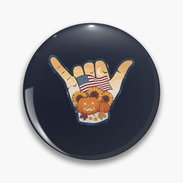Item preview, Patriotic USA Shaka Flag Pumpkin Sunflower Fall designed and sold by MythicCotton.
