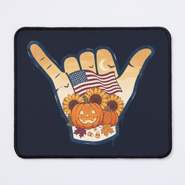 Item preview, Patriotic USA Shaka Flag Pumpkin Sunflower Fall designed and sold by MythicCotton.