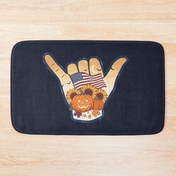 Item preview, Patriotic USA Shaka Flag Pumpkin Sunflower Fall designed and sold by MythicCotton.