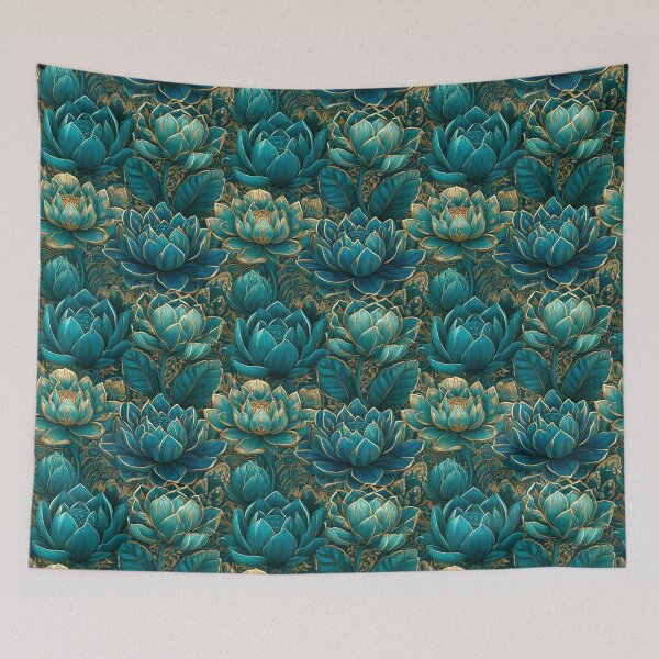 Item preview, Charming Lotus Flower  - Botanical Garden Pattern - Christmas Gifts For Wife designed and sold by RoyalStarsPatts.