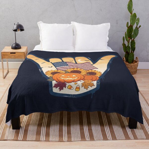 Item preview, Patriotic USA Shaka Flag Pumpkin Sunflower Fall designed and sold by MythicCotton.