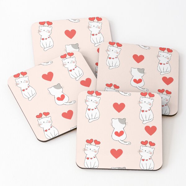 Item preview, Cute Cats and Hearts Seamless Pattern Patterned Dress and Phone Case Design designed and sold by     Fatma Creates.