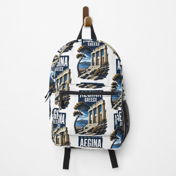Item preview, Aegina Greece Vintage Travel Poster designed and sold by TravelersGems.