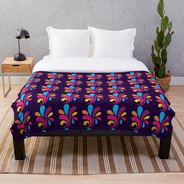 Item preview, Retro Groovy Swirl Pattern in Dark Indigo designed and sold by ​Jyoti Digital Artist.