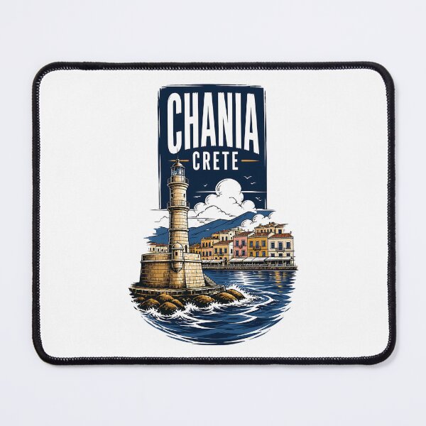 Item preview, Chania Crete Greece Vintage Travel Poster designed and sold by TravelersGems.