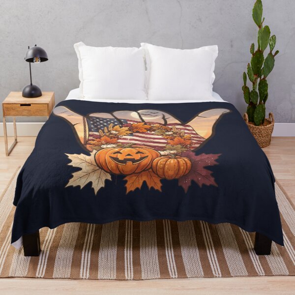 Item preview, Patriotic USA Shaka Pumpkin Harvest Wreath Art designed and sold by MythicCotton.