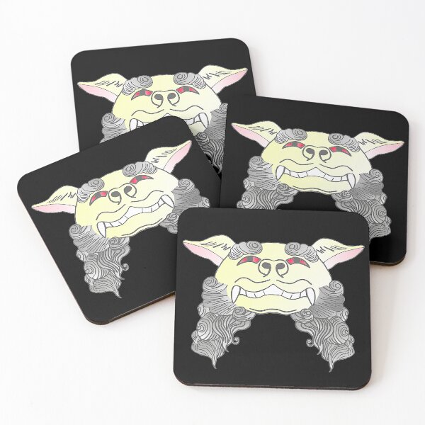 Item preview, Guardian dog, cool Asian motifs, komainu designed and sold by Kirei-Lily.