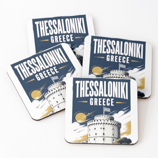 Item preview, Thessaloniki Greece Vintage Travel Poster designed and sold by TravelersGems.