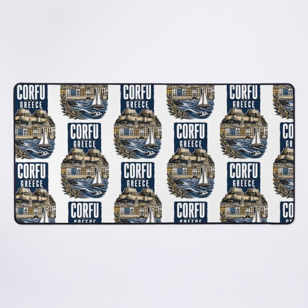 Item preview, Corfu Greece Vintage Travel Poster designed and sold by TravelersGems.