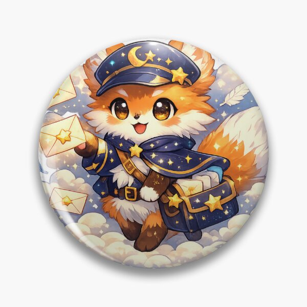 Item preview, Celestial Fox Mail Carrier Sticker designed and sold by blossomfun.