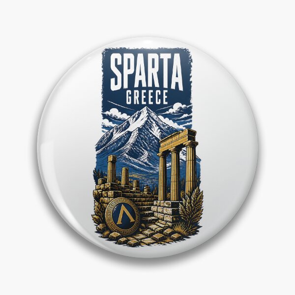Item preview, Sparta Greece Vintage Travel Poster designed and sold by TravelersGems.