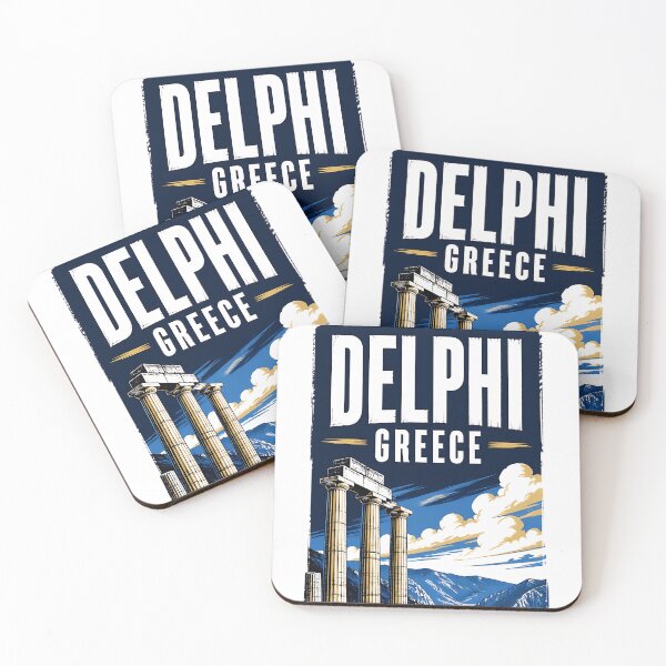 Item preview, Delphi Greece Vintage Travel Poster designed and sold by TravelersGems.