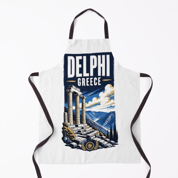 Item preview, Delphi Greece Vintage Travel Poster designed and sold by TravelersGems.