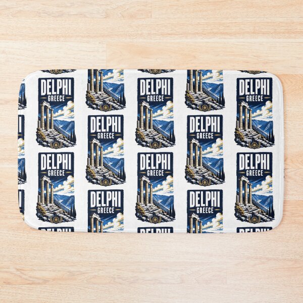 Item preview, Delphi Greece Vintage Travel Poster designed and sold by TravelersGems.