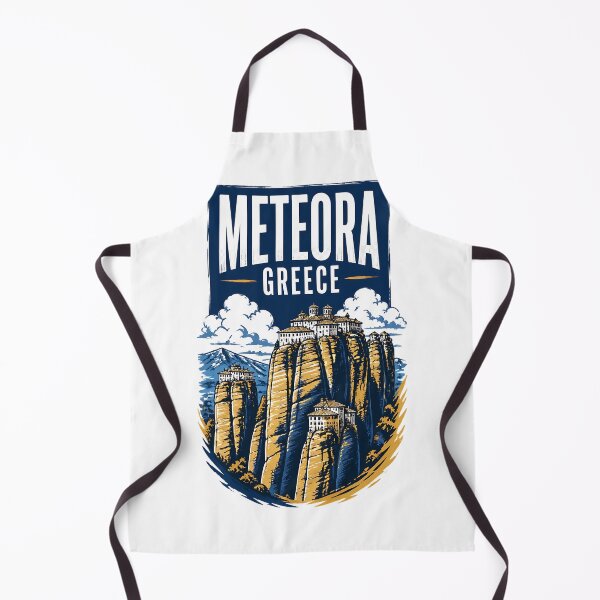 Item preview, Meteora Greece Vintage Travel Poster designed and sold by TravelersGems.