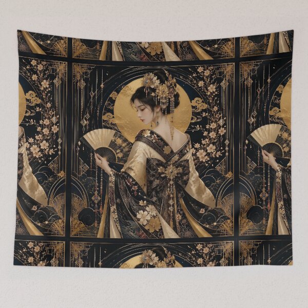 Item preview, The Golden Sakura Kimono designed and sold by Adisak-designs.