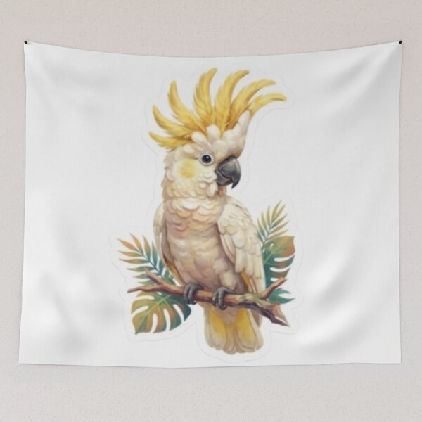 Item preview, Cockatoo Bird on Tropical Branch designed and sold by Snurly.