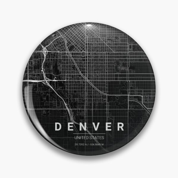 Item preview, Denver Map Print | Minimalist Noir City Map | Denver Wall Art Poster designed and sold by Lovely Maps.