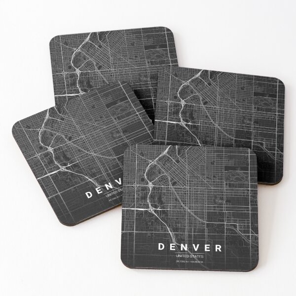 Item preview, Denver Map Print | Minimalist Noir City Map | Denver Wall Art Poster designed and sold by Lovely Maps.